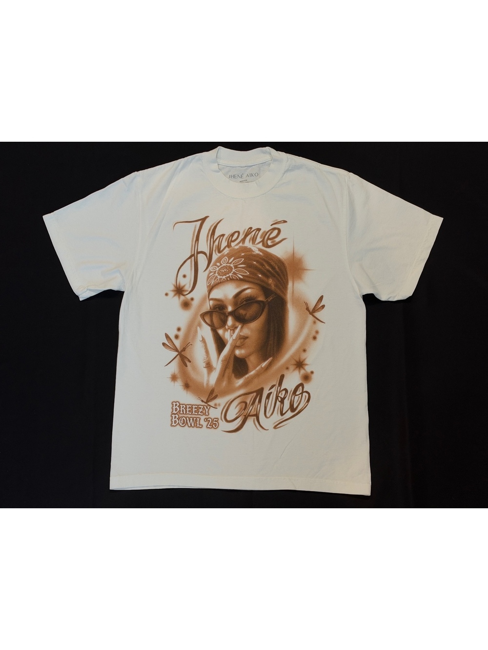 New Jhene Aiko Breezy Bowl Tour Shirt Graphic Size Medium